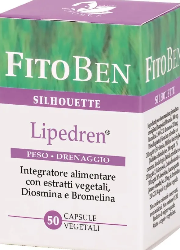 Integratore Lipedren drenante e per la circolazione, 50 capsule