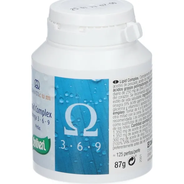 Integratore Lipid Complex Omega 3-6-9, 125 perle