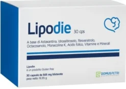 Integratore Lipodie con riso rosso e Q10, 30 compresse