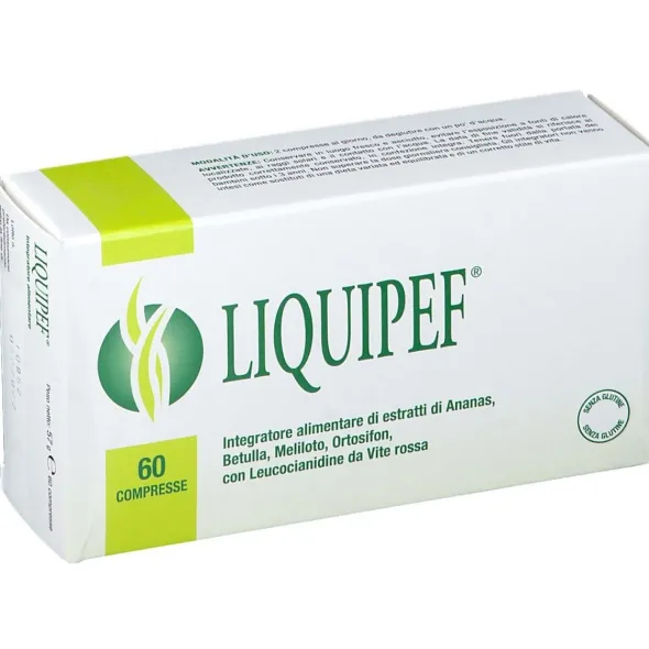 Integratore Liquipef per microcircolo e drenaggio, 60 compresse