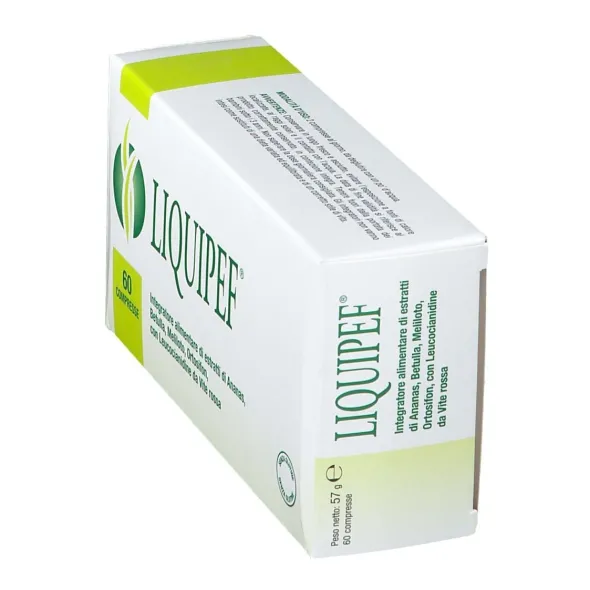 Integratore Liquipef per microcircolo e drenaggio, 60 compresse