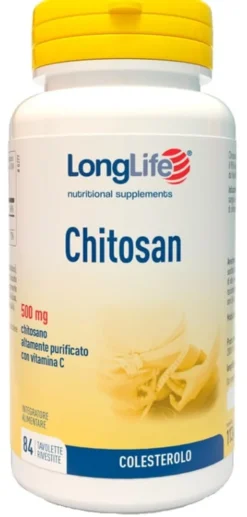 Integratore Longlife Chitosan con Vitamina C, 84 tavolette