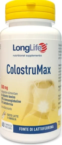 Integratore LongLife ColostruMax al Colostro, 60 Compresse