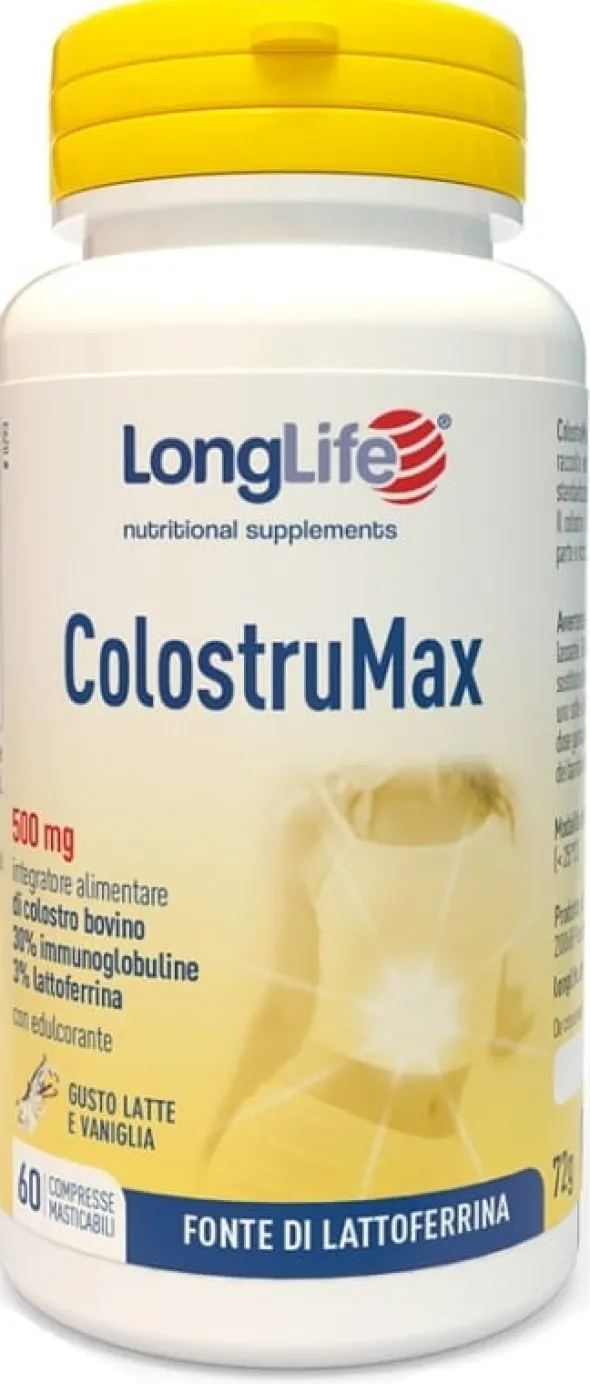 Integratore LongLife ColostruMax al Colostro, 60 Compresse