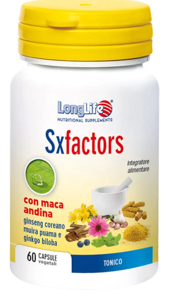 Integratore Longlife SX Factors energizzante, 60 capsule