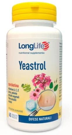Integratore LongLife Yeastrol per le difese, 60 tavolette