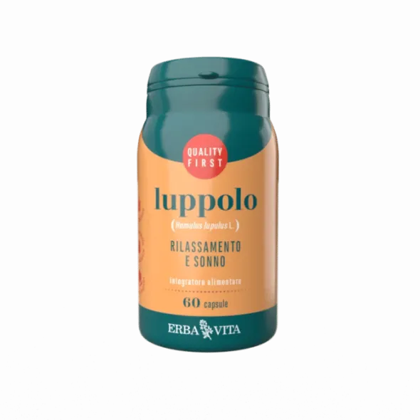 Integratore Luppolo per rilassamento e riposo, 60 capsule