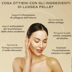 Integratore Luxgea Pelle con collagene e vitamina C, 130g