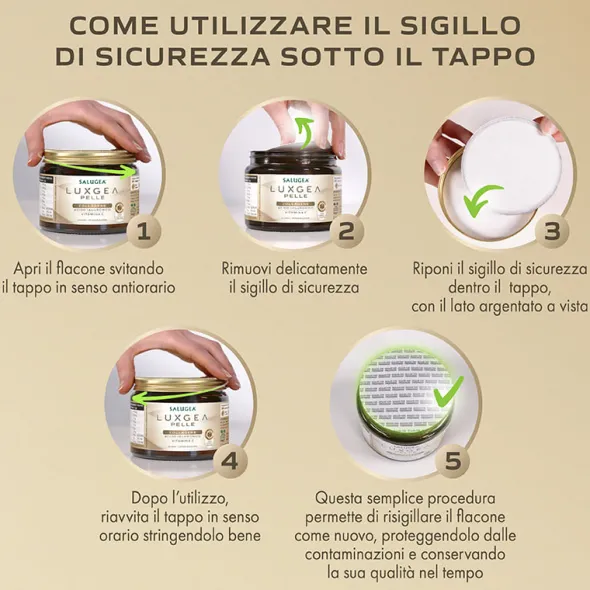 Integratore Luxgea Pelle con collagene e vitamina C, 130g