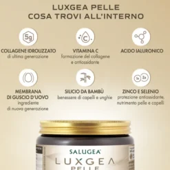 Integratore Luxgea Pelle con collagene e vitamina C, 130g