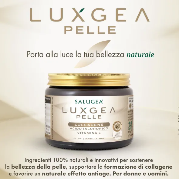 Integratore Luxgea Pelle con collagene e vitamina C, 130g
