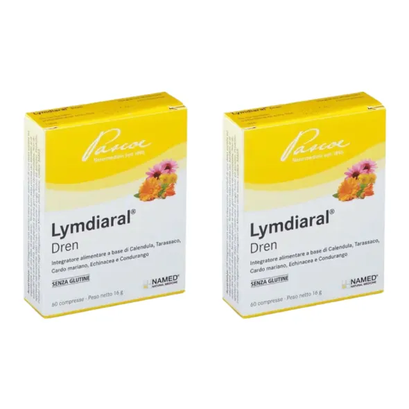 Integratore Lymdiaral Dren drenante, 60 compresse Pack X2