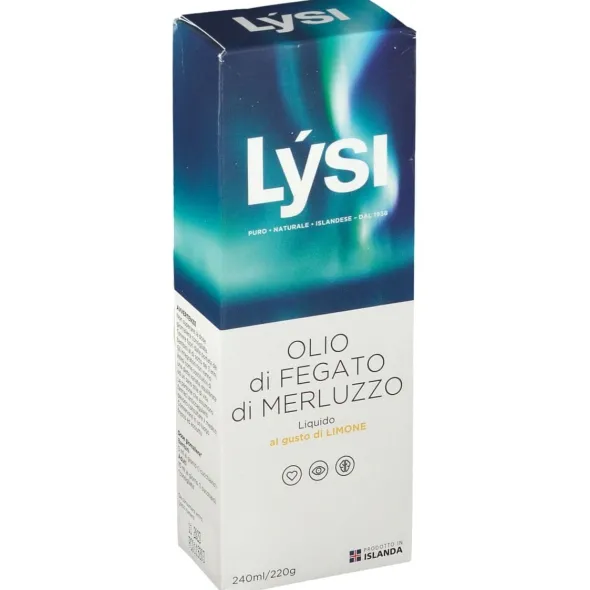 Integratore Lysi Olio di Fegato di Merluzzo al Limone 240ml