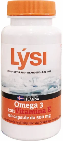 Integratore Lysi Omega 3 con Vitamina E, 120 capsule