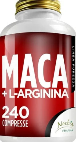 Integratore Maca e L-Arginina tonico energetico, 240 compresse