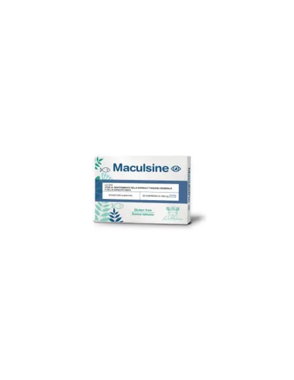 Integratore Maculsine DHA e luteina per la vista, 20 compresse