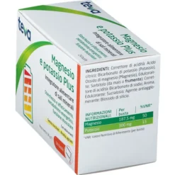 Integratore Magnesio Potassio Teva contro stanchezza, 24 bustine