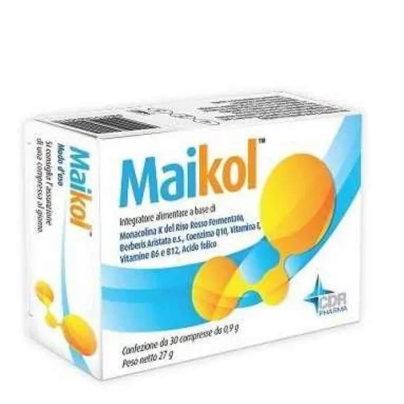 Integratore Maikol per colesterolo e metabolismo, 30 compresse