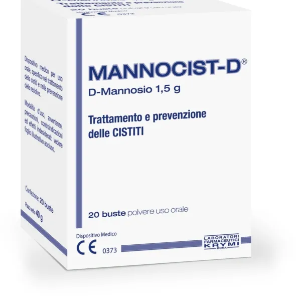Integratore Mannocist D 20 bustine, benessere vie urinarie