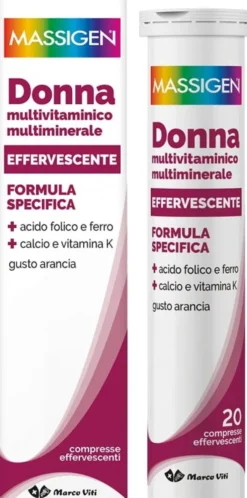 Integratore Massigen Dailyvit+ Donna effervescente, 20cpr