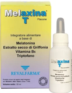 Integratore Melaxina T gocce con melatonina e Griffonia, 30ml