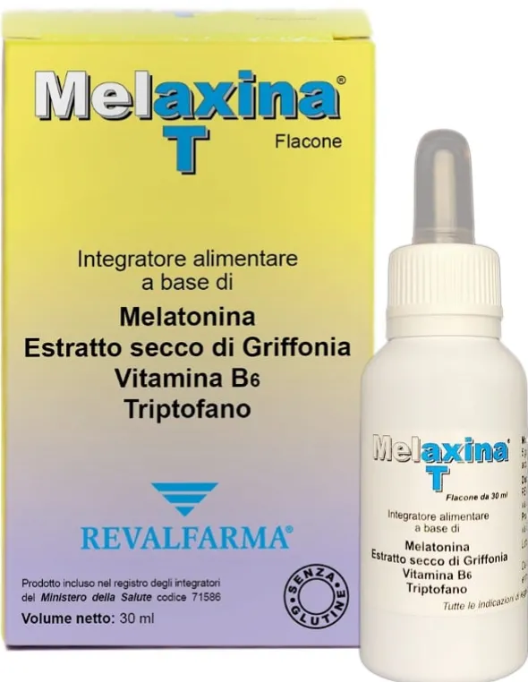 Integratore Melaxina T gocce con melatonina e Griffonia, 30ml