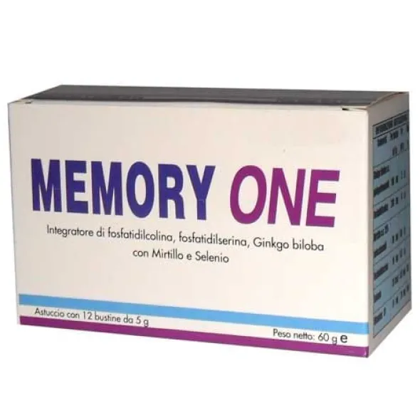 Integratore Memory One per memoria e concentrazione, 12 bustine