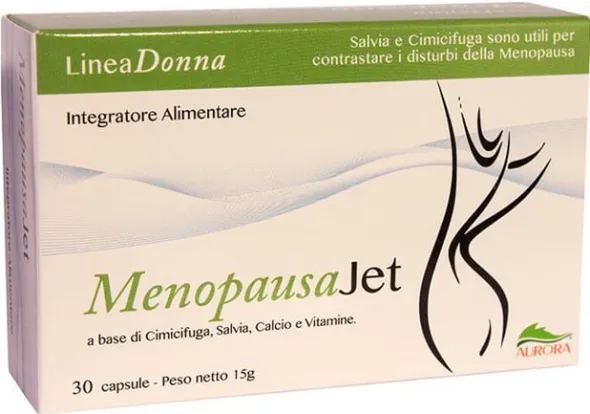 Integratore MenopausaJet con cimicifuga e salvia, 30 capsule