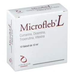 Integratore Microfleb L drenante, 10 fiale monodose 10ml