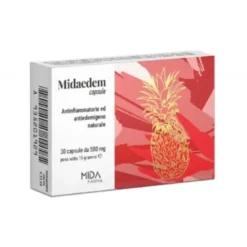 Integratore Midaedem con bromelina e centella, 30 capsule