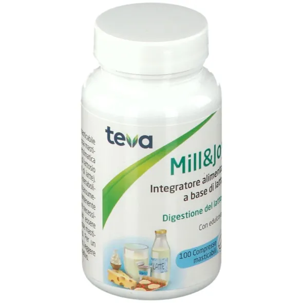 Integratore Mill&Joy Teva Lattasi, 100 compresse masticabili