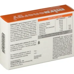 Integratore Miraenergy con Ginseng e Vitamine B, 40 compresse