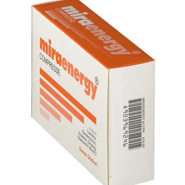 Integratore Miraenergy con Ginseng e Vitamine B, 40 compresse