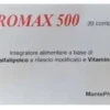 Integratore Miromax 500 acido alfalipoico e Vit D3, 20cpr