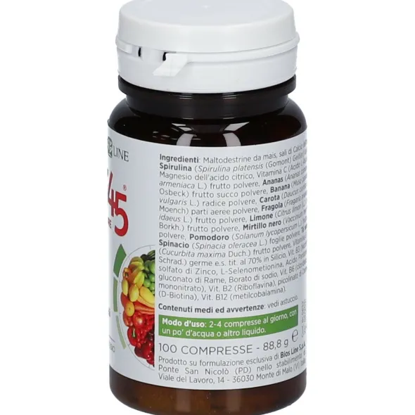 Integratore Multi 45 multivitaminico energetico, 100 compresse