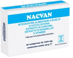 Integratore Nacvan con N-acetilcisteina e boswellia, 30cpr