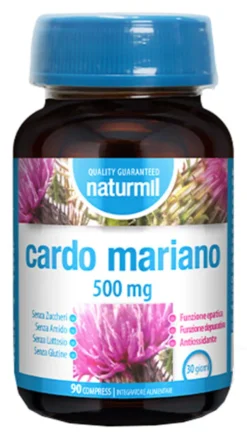Integratore Naturmil Cardo Mariano per il fegato, 90 compresse