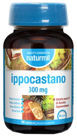 Integratore Naturmil Ippocastano per la circolazione, 90cpr