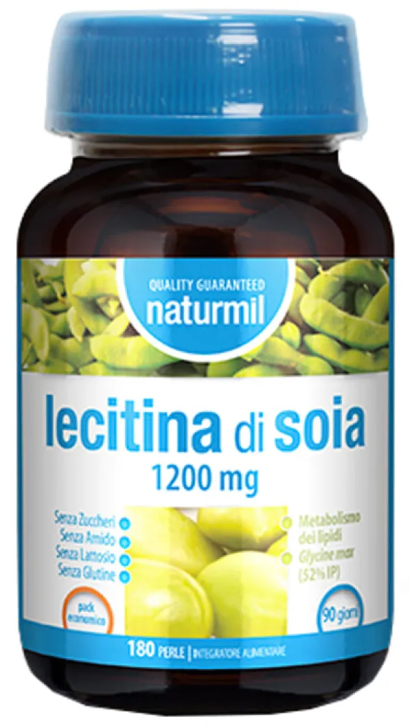 Integratore Naturmil Lecitina di Soia, 180 perle