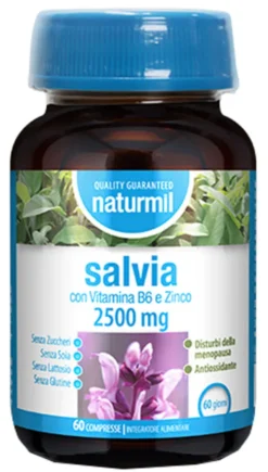Integratore Naturmil Salvia 2500mg, 60 compresse