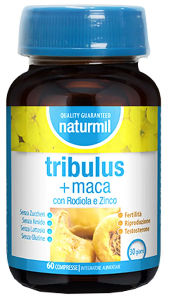 Integratore Naturmil Tribulus + Maca con zinco, 60 compresse
