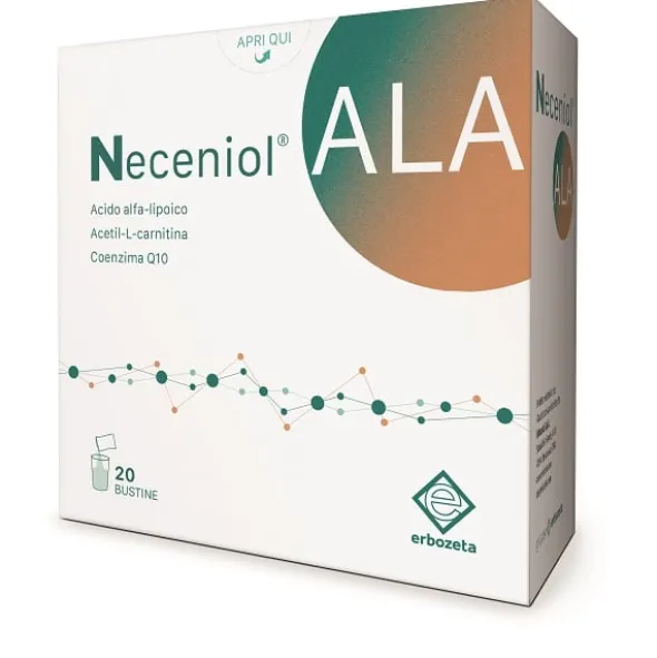 Integratore Neceniol ALA con acido alfa-lipoico, 20 bustine