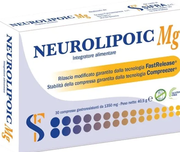 Integratore Neurolipoic Mg per il sistema nervoso, 30 compresse