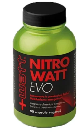 Integratore Nitrowatt EVO con Arginina e Creatina, 90 capsule