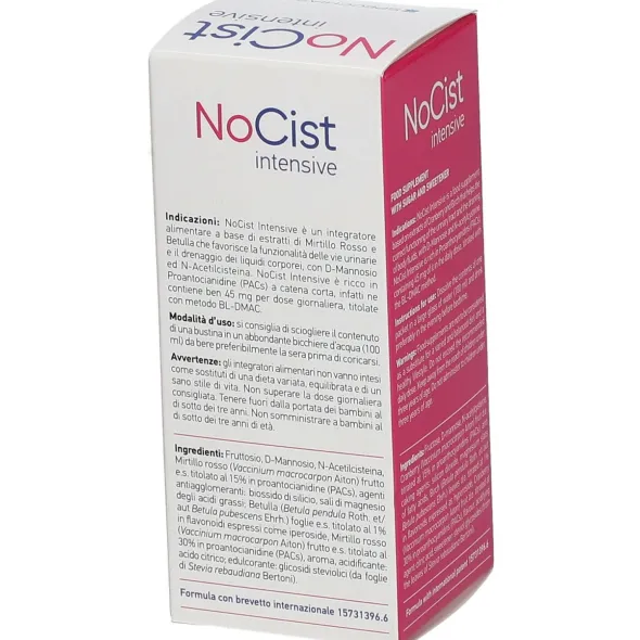 Integratore Nocist Intensive per vie urinarie, 7 bustine