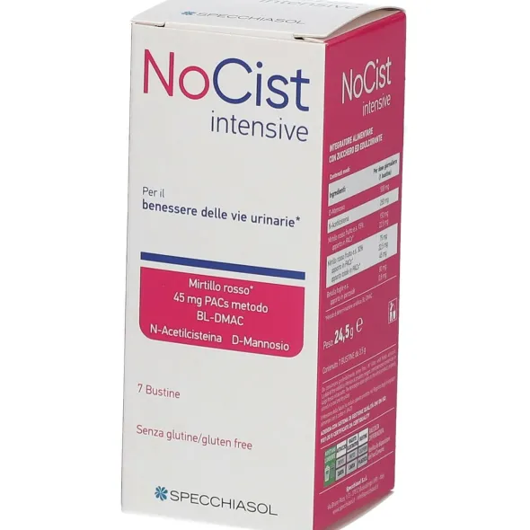 Integratore Nocist Intensive per vie urinarie, 7 bustine