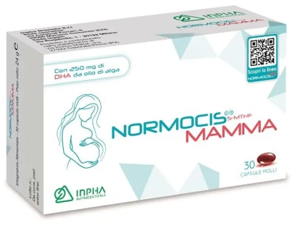 Integratore Normocis Mamma con DHA e folati, 30 softgel