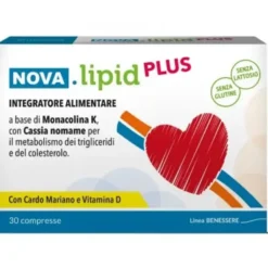 Integratore Nova Lipid Plus con Monacolina K, 30 compresse