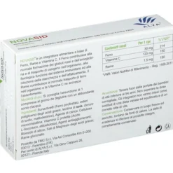 Integratore Novasid ferro e vitamina C, 20 compresse