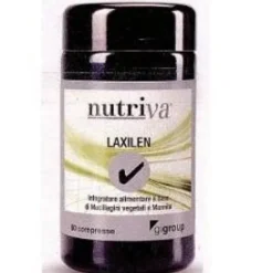Integratore Nutriva Laxilen per il transito intestinale, 60 cpr
